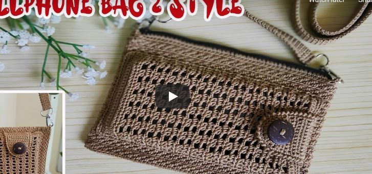 Crochet Cellphone Bag - Tas Hp Rajut (2 Style)